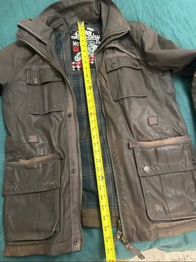 Waxed Motorcycle Field Jacket - Brown